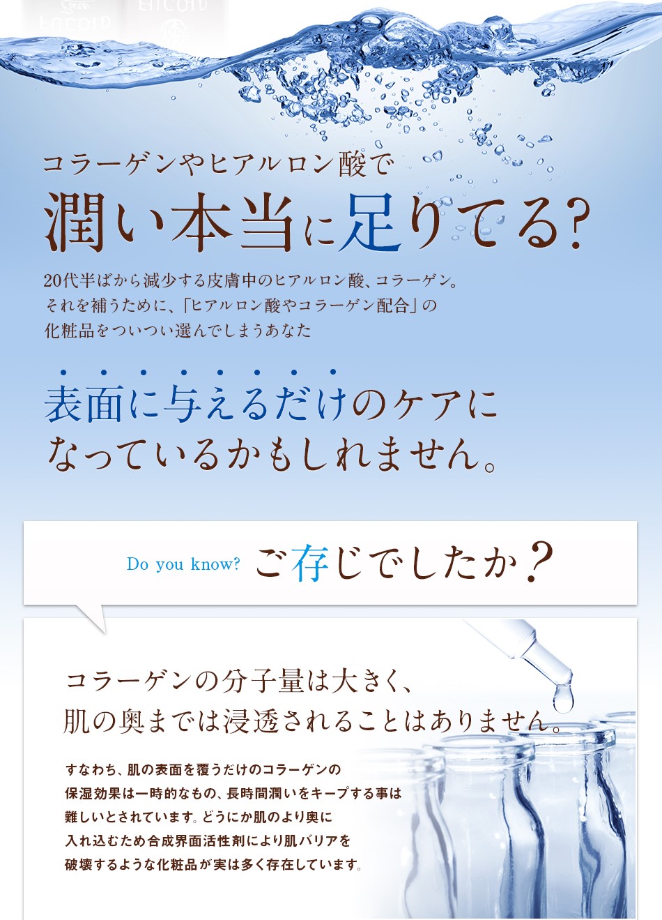 コラーゲンやヒアルロン酸で、潤い本当に足りてる?